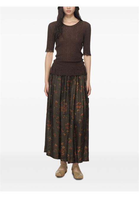 gillian skirt woman brown and red UMA WANG | UP2002UW067